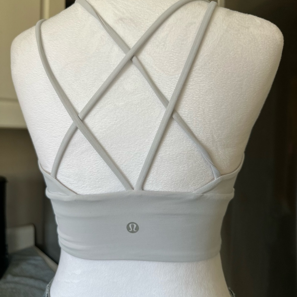 Lululemon Athletica Gray Strappy Sports Bra